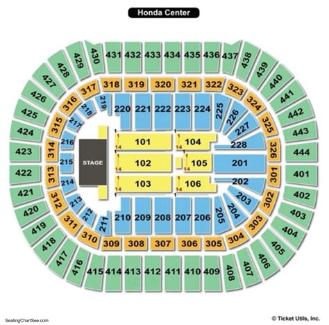 anaheim honda center concert seating|honda center detailed seating chart.